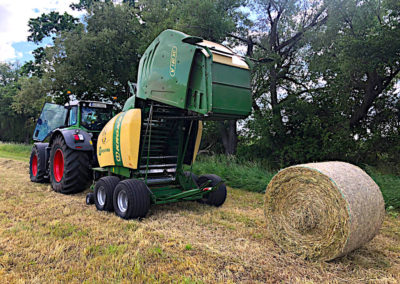 Rundballen mit einer Grösse von 1,40m